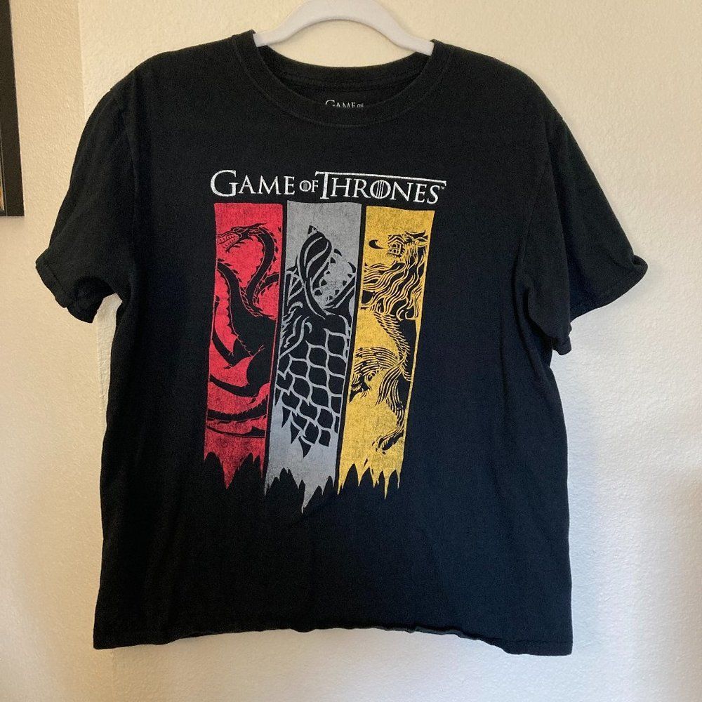 Game  of Thrones T Shirt Short Sleeve unisex 100% Cotton Size L